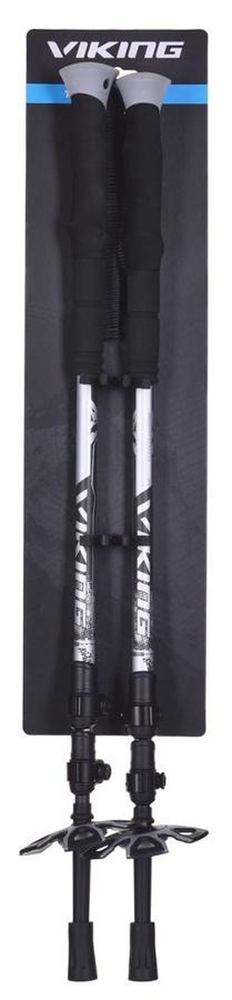 Viking, Vario Tour Skitouring, kije trekkingowe, czarno-szare, 2 szt.