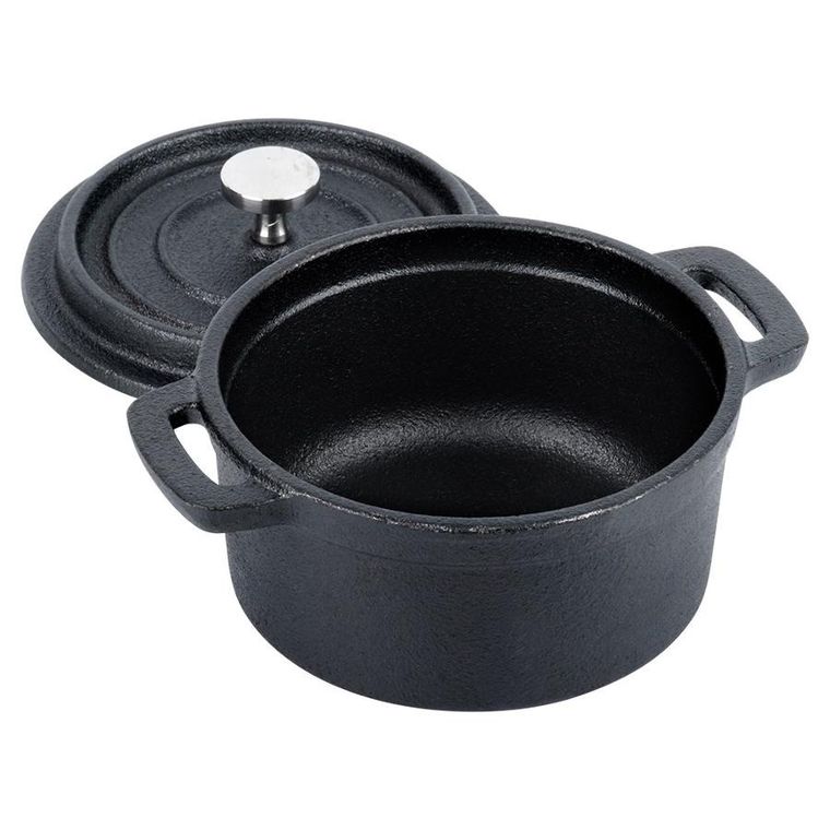 Vilde, Cast Line, garnek do serwowania z pokrywką żeliwny, 10 cm, 250 ml