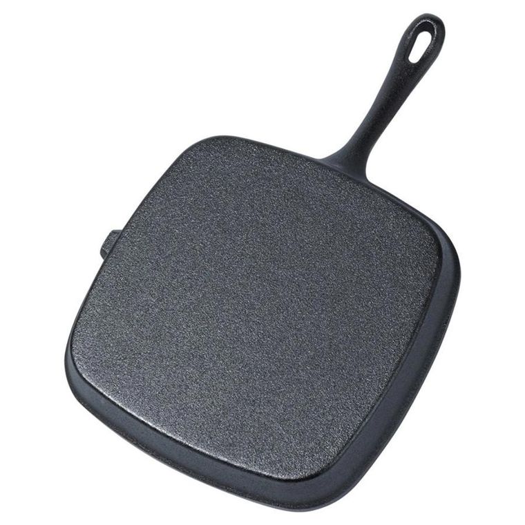 Vilde, Cast Line, patelnia grillowa żeliwna z silikonową nakładką, 24 cm