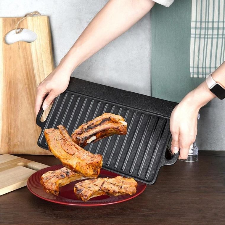 Vilde, Cast Line, płyta żeliwna grillowa dwustronna, 40-21 cm