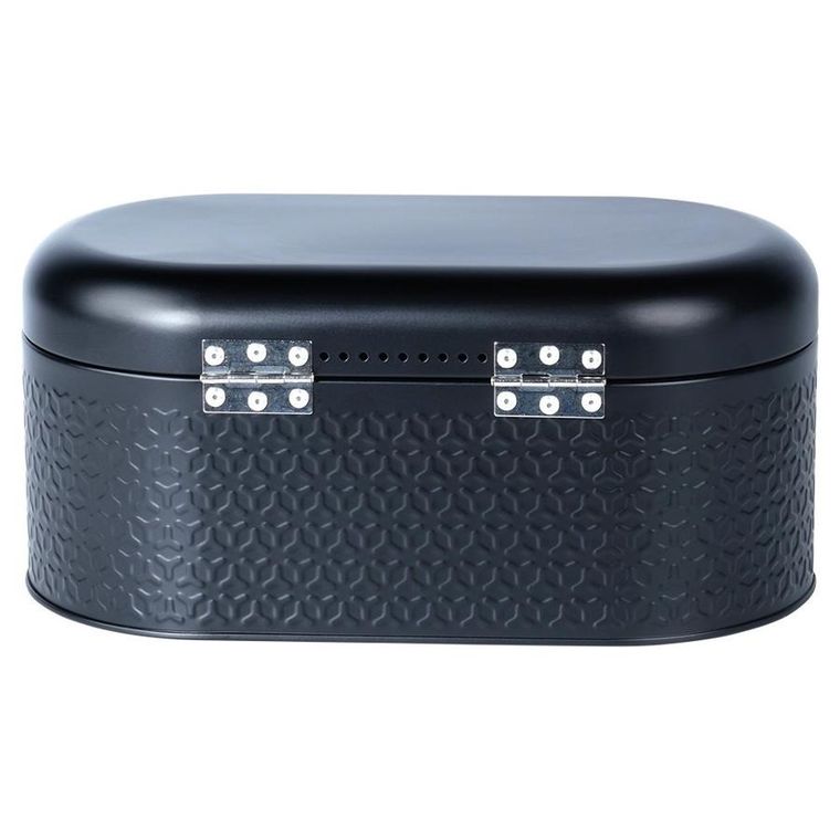 Vilde, chlebak stalowy, czarny, 34-20-15 cm