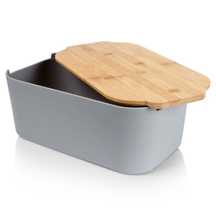 Vilde, chlebak z deską, szary, 33-18.5-12 cm