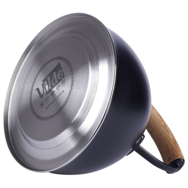 Vilde, czajnik z gwizdkiem, stalowy, czarny, 2.5l