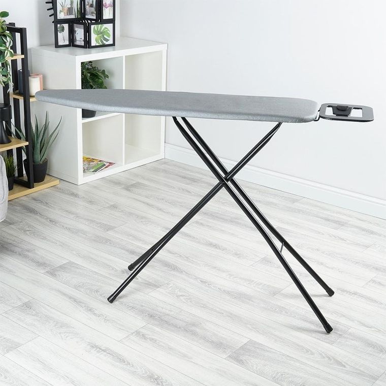 Vilde, deska do prasowania, szara, 130-34-87,5 cm