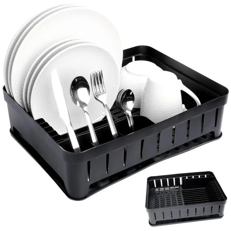 Vilde, Loft, ociekacz do naczyń, czarny, 39,8-31-12 cm