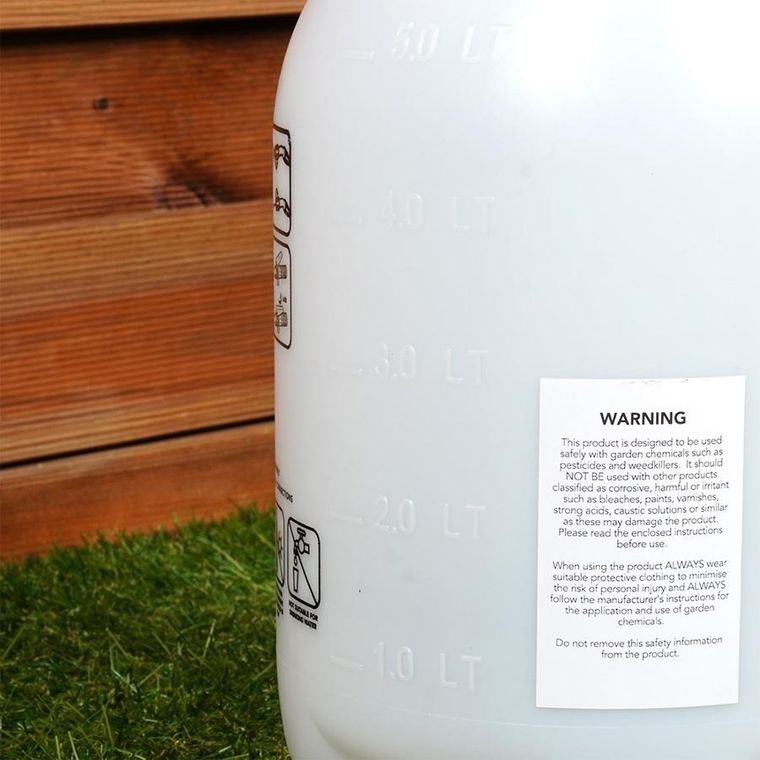 Vilde, opryskiwacz do roślin ciśnieniowy, czarny, 5 l