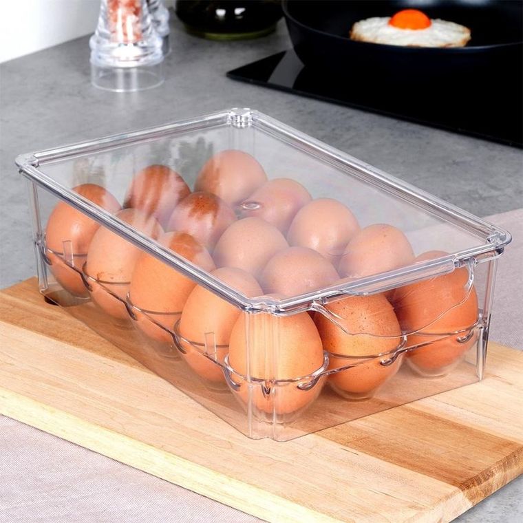 Vilde, pojemnik na jajka z pokrywką, 15 jajek