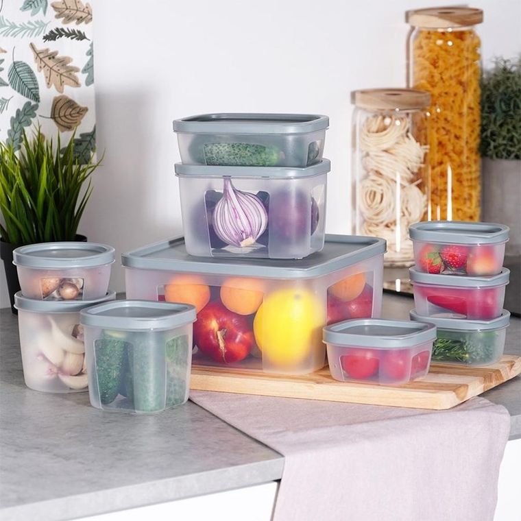 Vilde, pojemniki na żywność z pokrywką, 10 szt.