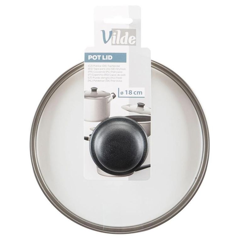 Vilde, pokrywka szklana, 18 cm