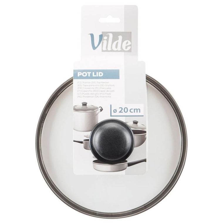 Vilde, pokrywka szklana, 20 cm