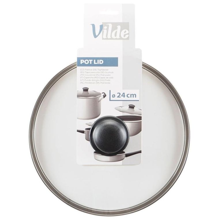 Vilde, pokrywka szklana, 24 cm