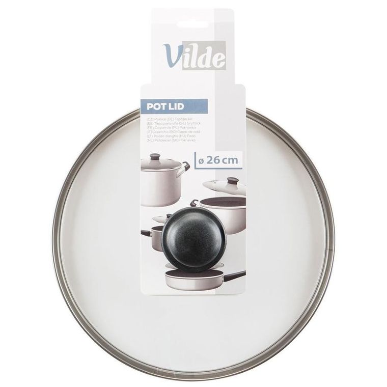 Vilde, pokrywka szklana, 26 cm