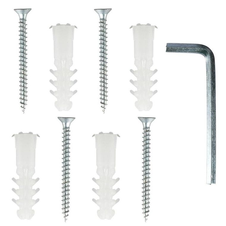 Vilde, półka z wieszakami ścienna, czarna