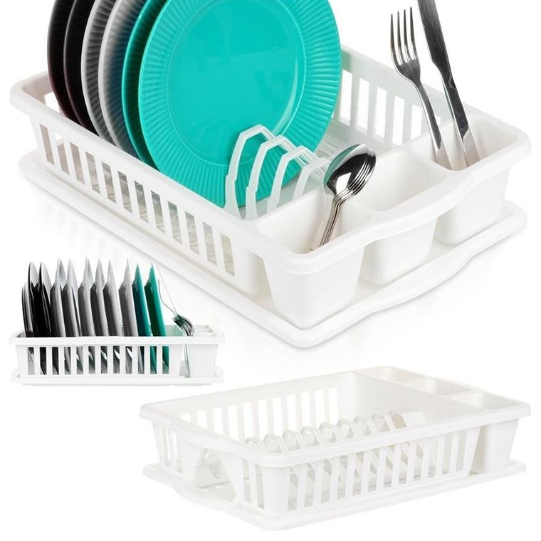 Vilde, suszarka na naczynia, biała, 39,5-26-8,5 cm