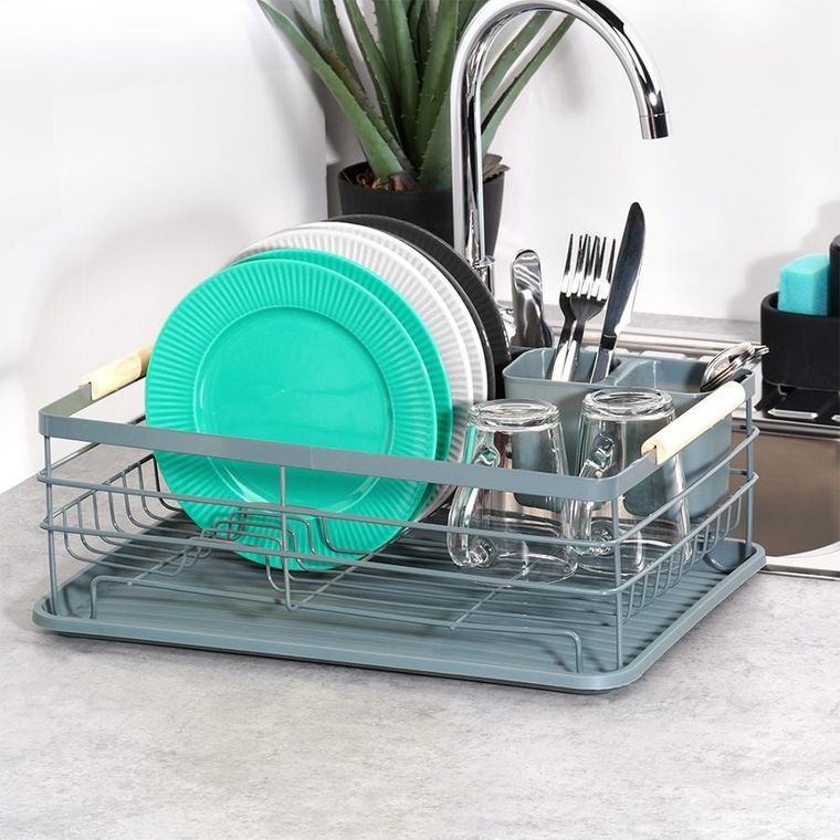 Vilde, suszarka na naczynia, szara, 42,5-32-14,5 cm