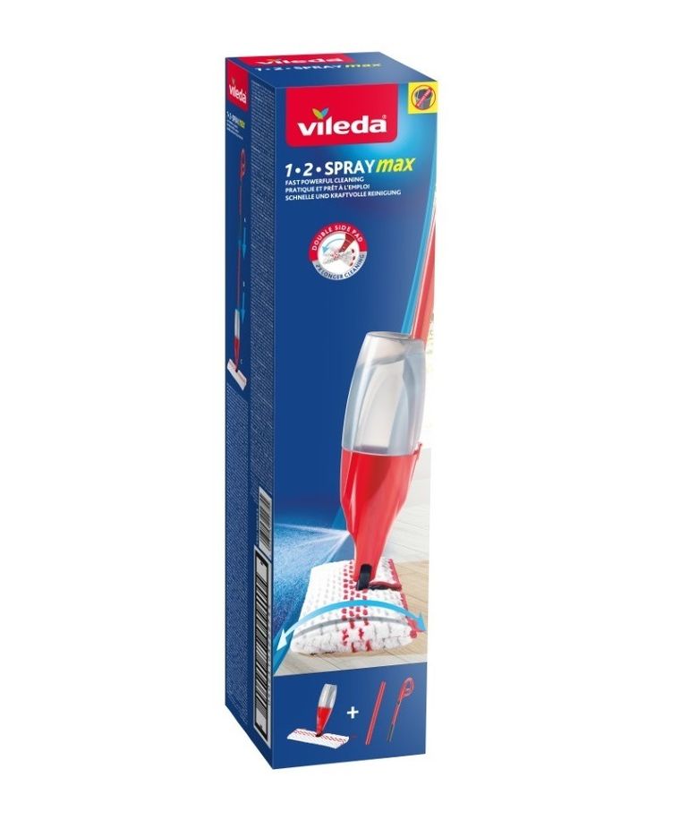 Vileda, 1-2 Spray Max Box, mop płaski ze spryskiwaczem, 168026