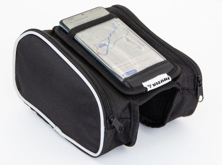Vizari, torba rowerowa na ramę, z etui na telefon
