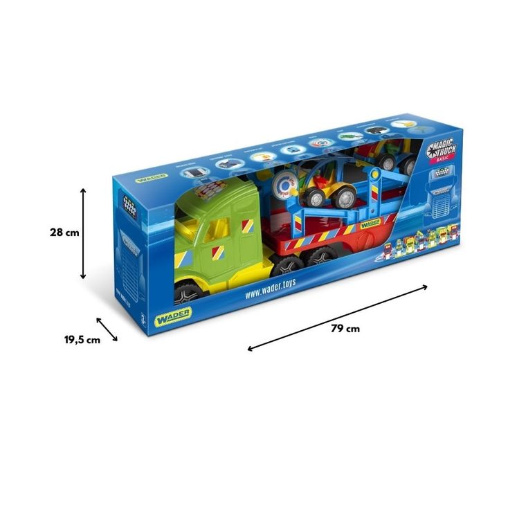 Wader, Magic Truck Basic, ciężarówka laweta z pojazdami buggy
