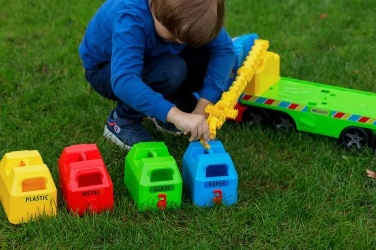 Wader, Magic Truck Basic, ciężarówka z kontenerami do recyclingu