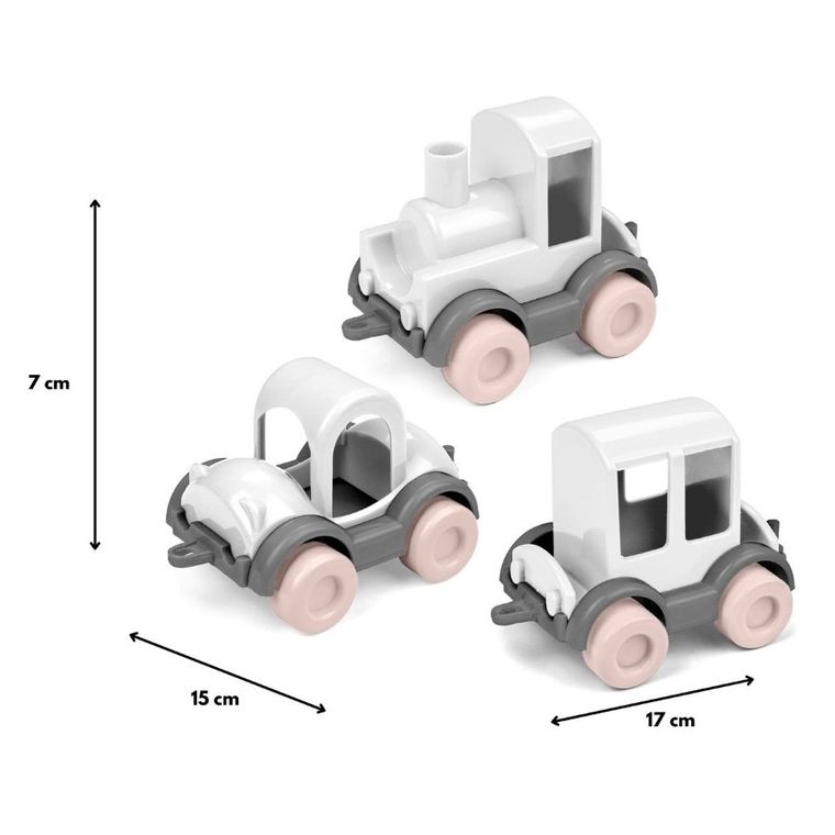 Wader, Różana Wata Cukrowa, Kid Cars Trio, zestaw pojazdów