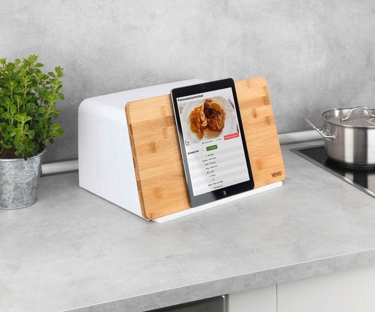 Wenko, chlebak z deską do krojenia z drewna bambusowego, Kubo