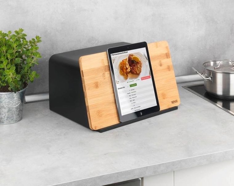 Wenko, chlebak z deską do krojenia z drewna bambusowego, Kubo