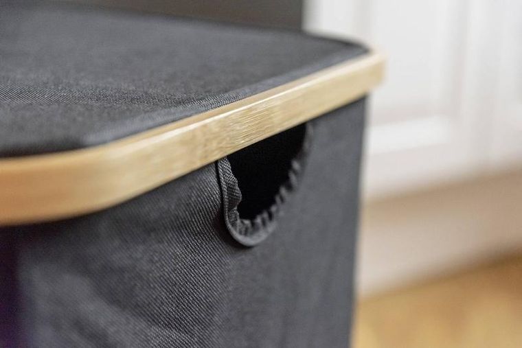 Wenko, kosz na pranie, bambus, 57-50-37, Trio Ecori