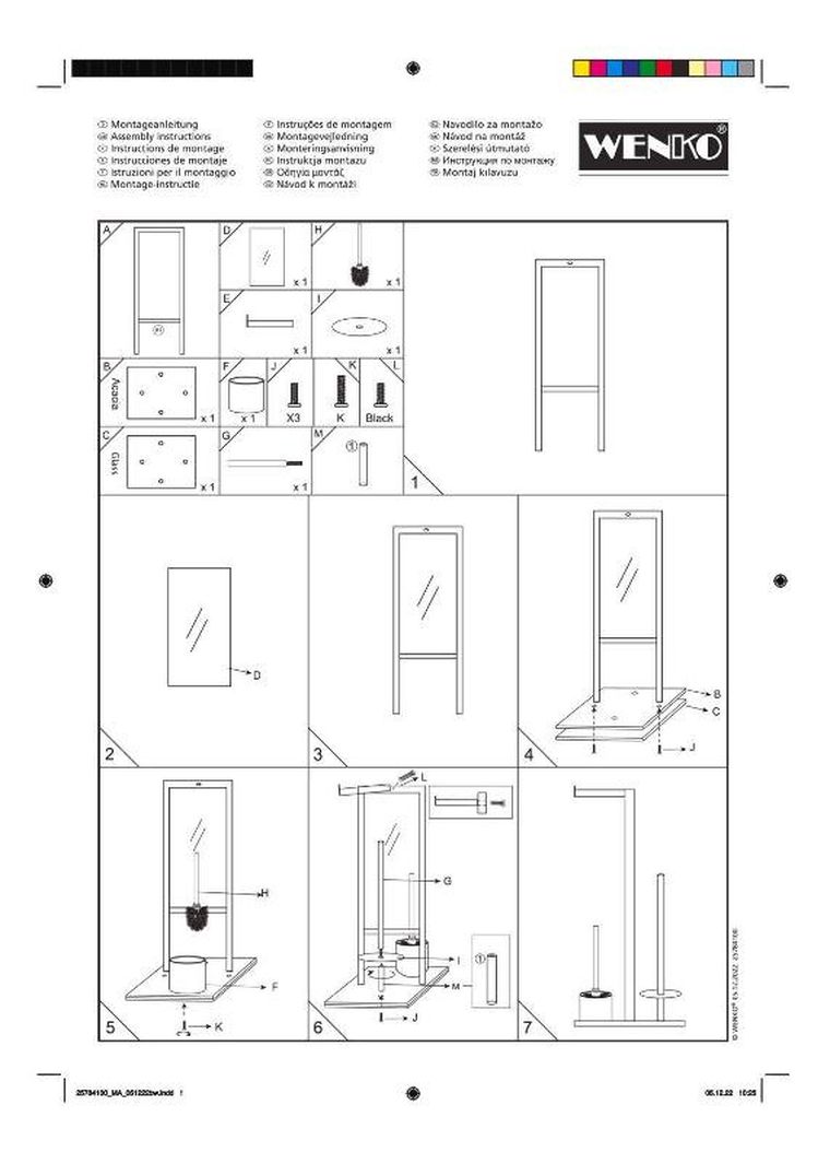 Wenko, Rivalta, stojak na papier i szczotkę toaletową