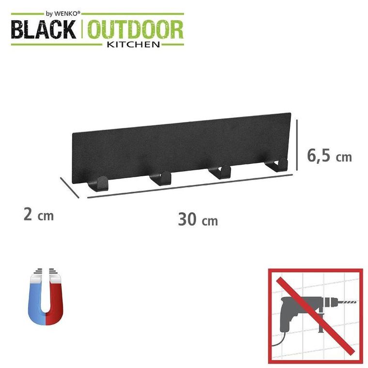 Wenko, wieszak ścienny, Ima, 4 haczyki