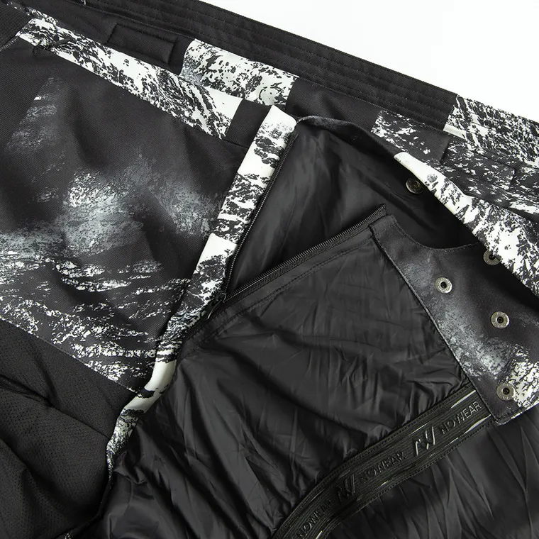 Wodoszczelna kurtka narciarska unisex oversize z kapturem NOWEAR