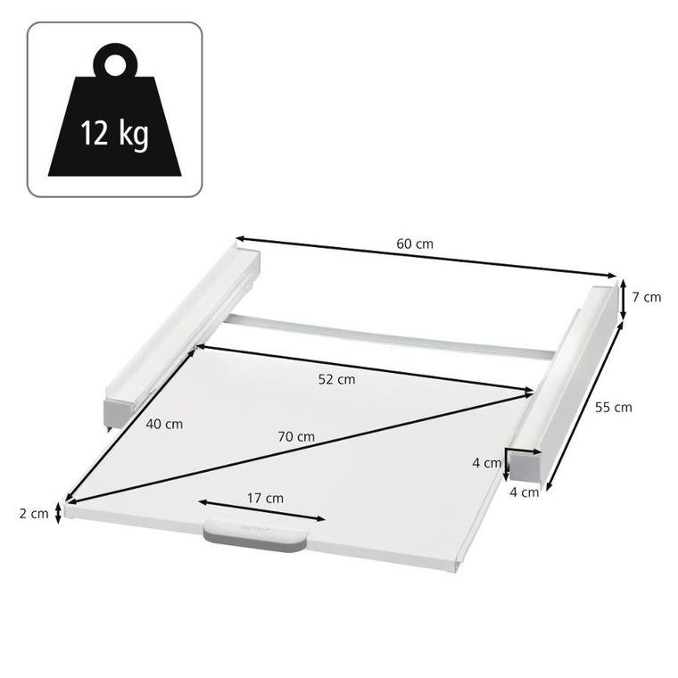 Xavax, łącznik do pralek i suszarek z półką