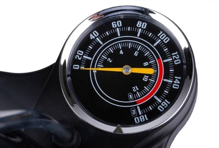 Xqmax Pro, pompka warsztatowo-rowerowa, 160psi (11bar) z manometrem