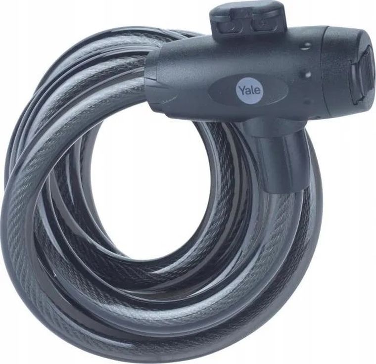 Yale, Essential Security Keyed Cable Lock, linka rowerowa stalowa na klucz, 12-2000 mm