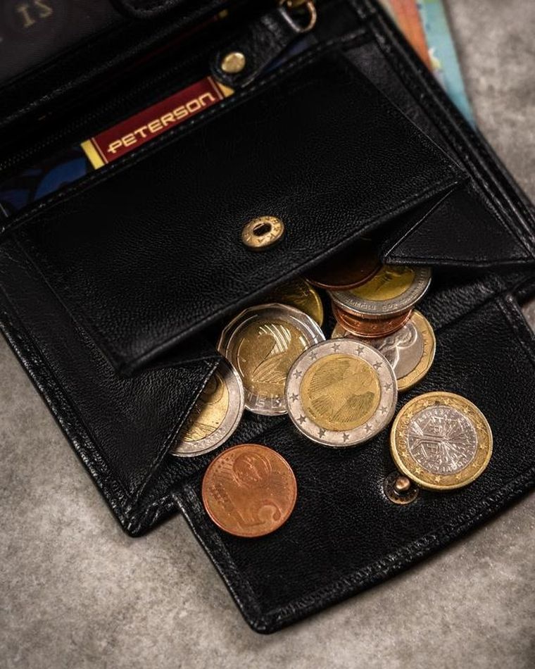 Zestaw prezentowy: Portfel, Brelok, czarny, skórzany, Peterson