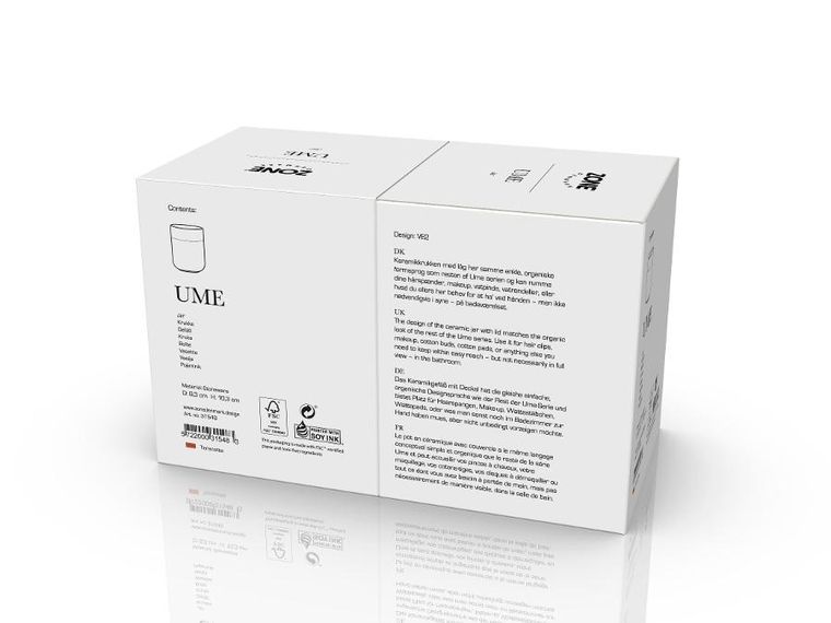 Zone Denmark, Ume, pojemnik z pokrywą, terracotta