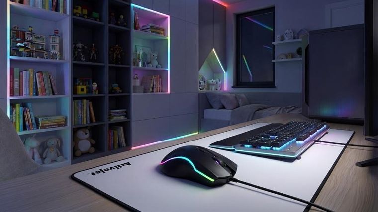 Activejet, podgrzewana mysz przewodowa, USB AMY-W390, 30°C / 35°C / 40°C