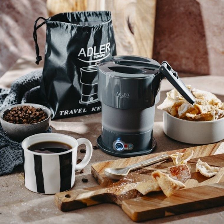 Adler, czajnik silikonowy, turystyczny, 0,6l