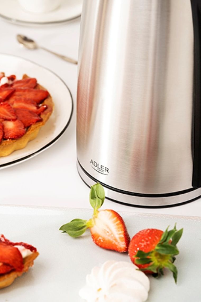 Adler, czajnik stalowy, LCD, regulacja temperatury, 1,7l, AD 1340