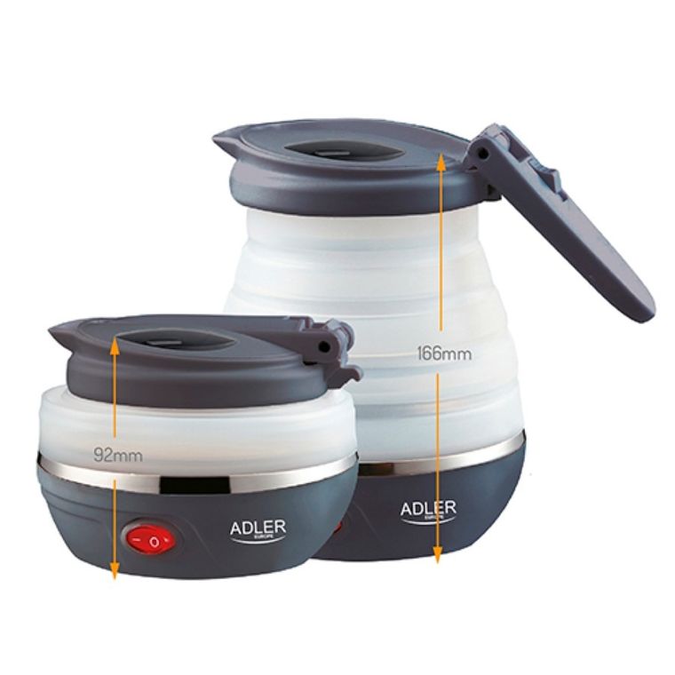 Adler, czajnik turystyczny, silikonowy, 0,6 l