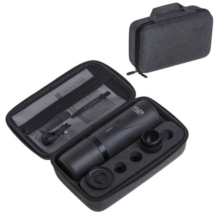 Adler, ekspres przenośny do kawy, 7500 mAh, 20 BAR, USB