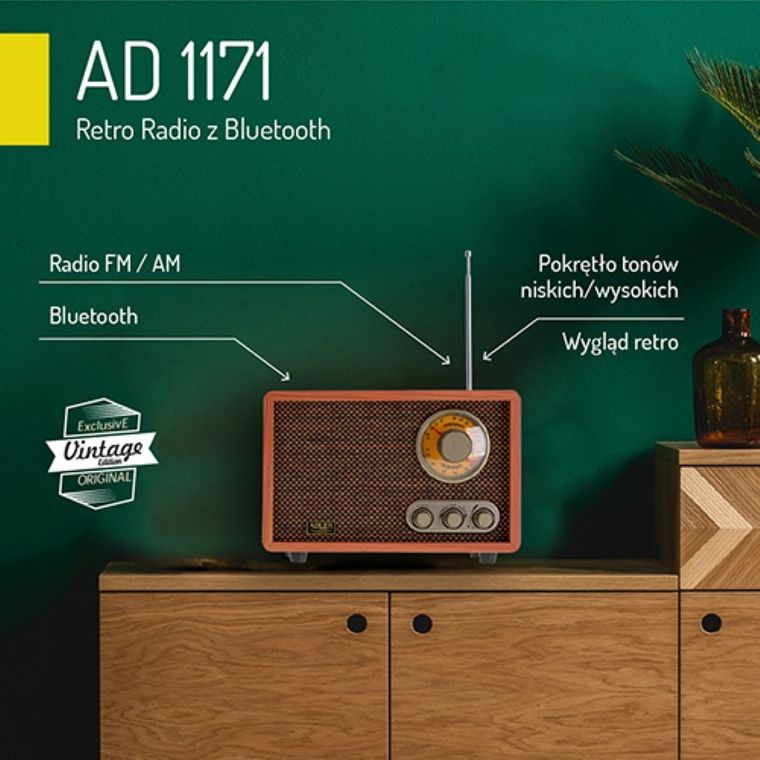 Adler, retro radio z bluetooth