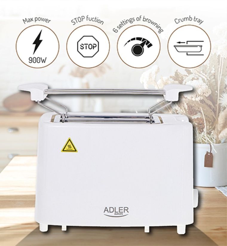 Adler, toster, 2 kromki