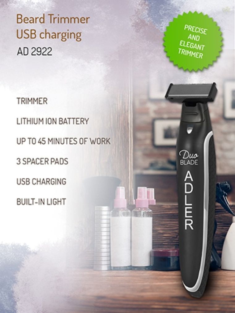 Adler, trymer USB, AD 2922