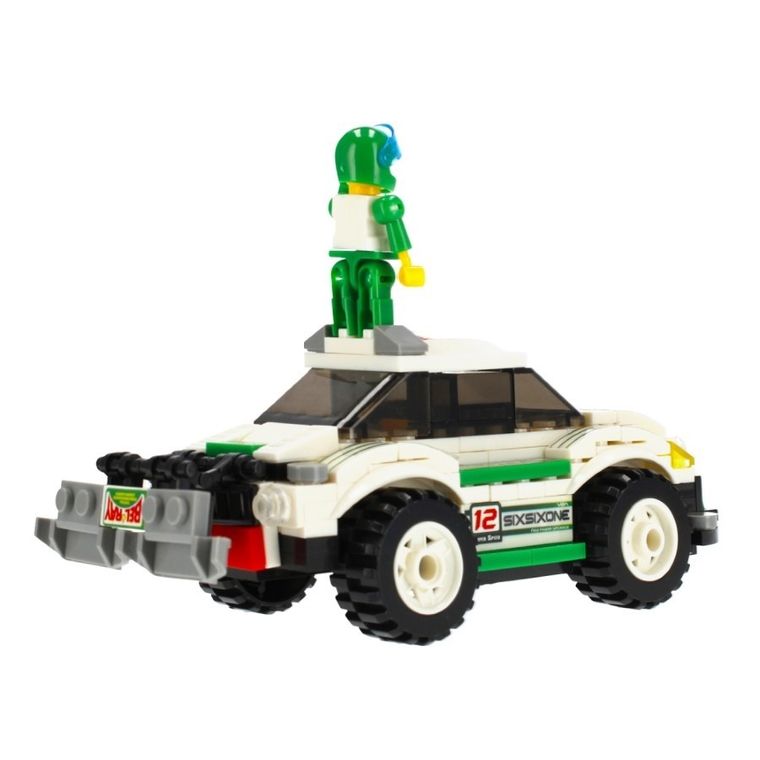 Alleblox, samochód wyścigowy, klocki konstrukcyjne, 173 elementów elementów