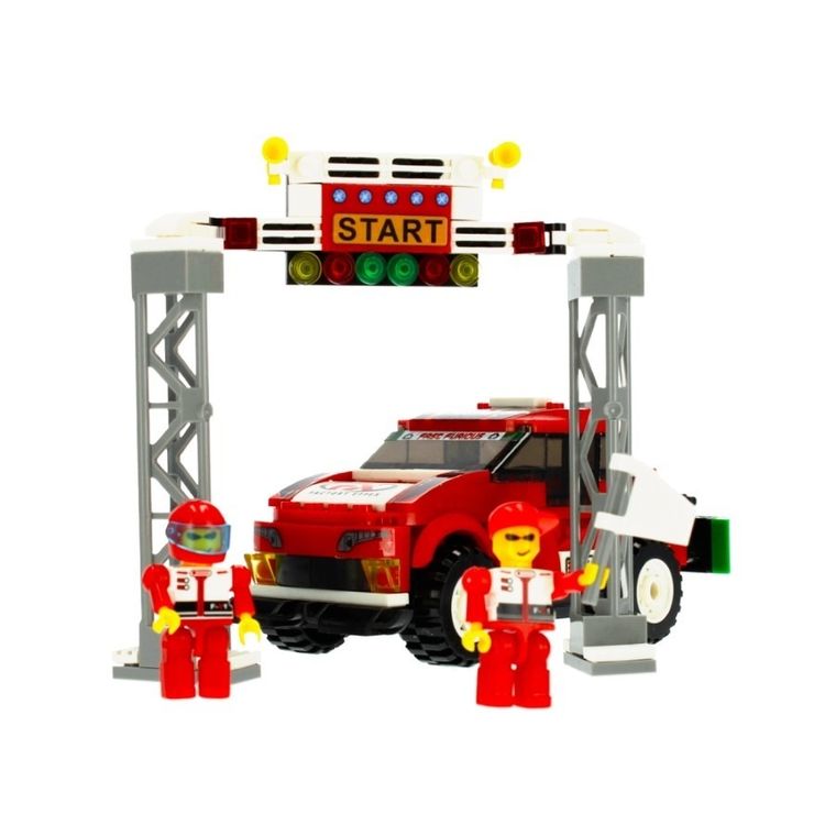 Alleblox, samochód wyścigowy, klocki konstrukcyjne, 255 elementów