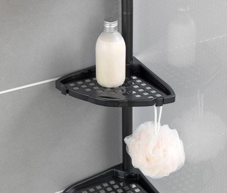 Allstar, metalowa półka pod prysznic z regulowaną wysokością, Allstar