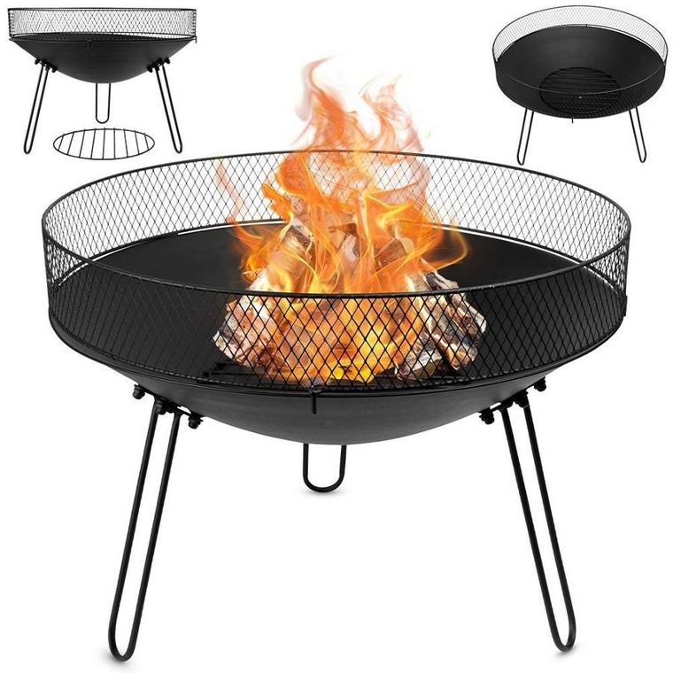 Ambiance, palenisko ogrodowe metalowe czarne, 60 cm