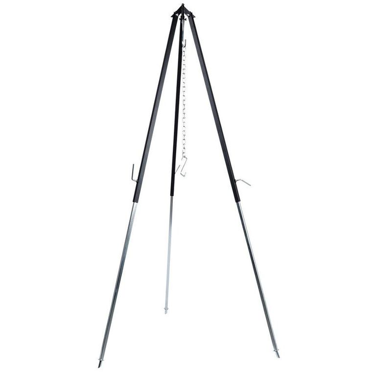 Ambiance, stojak na kociołek, ruszt grillowy, stalowy, regulowany trójnóg, 150 cm