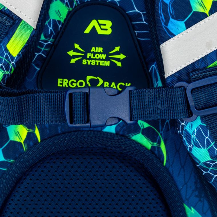Astrabag, plecak szkolny, 3-komorowy, Football