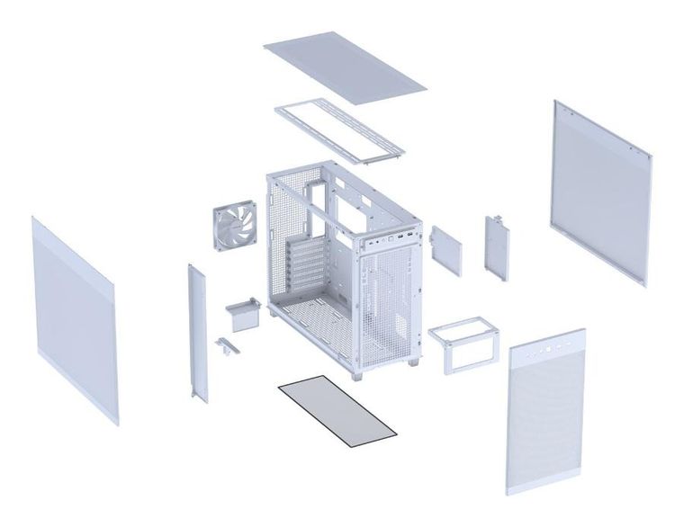 Asus, obudowa komputerowa, PRIME AP303 MESH WHITE